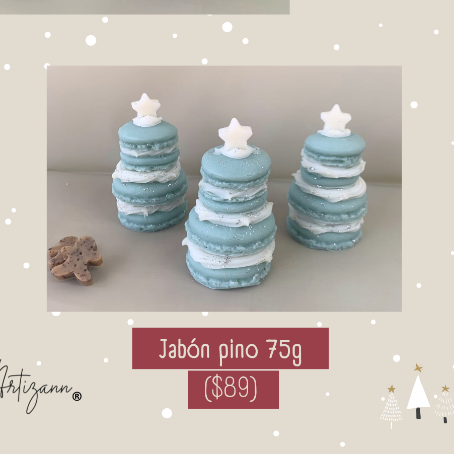 Jabón Pino de Navidad de Macarones
